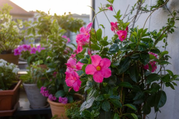 Dipladenia (Mandevilla sanderi) – sfaturi de plantare și îngrijire