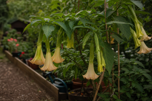 Trâmbița îngerilor (Brugmansia suaveolens) – tot ce trebuie să știi despre plantare și îngrijire
