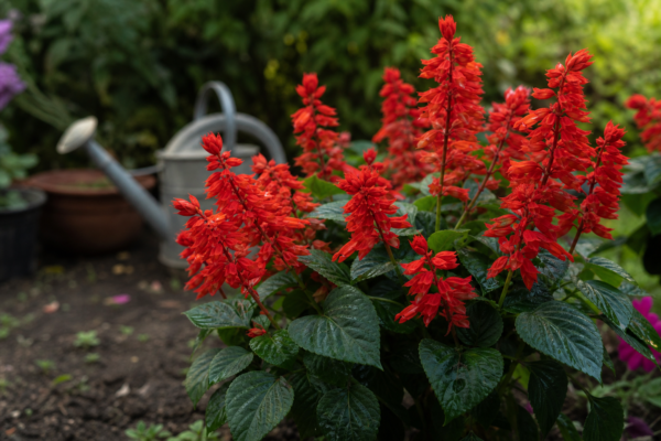 Salvia splendens – sfaturi pentru plantare, creștere și întreținere