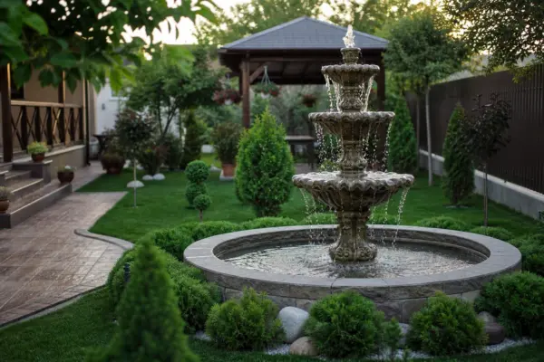 Unde amplasezi fântâna decorativă pentru a deveni punctul central al grădinii